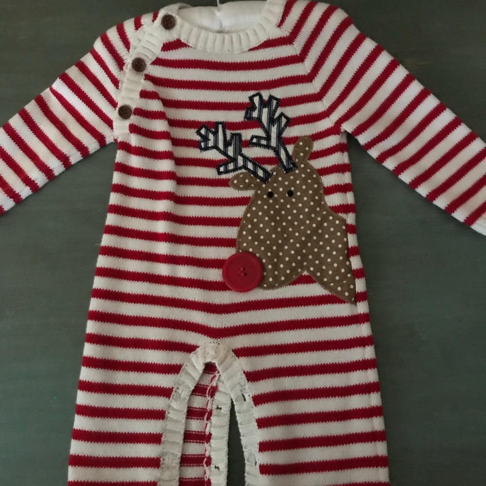 Mud pie Christmas Suit 3-6 month